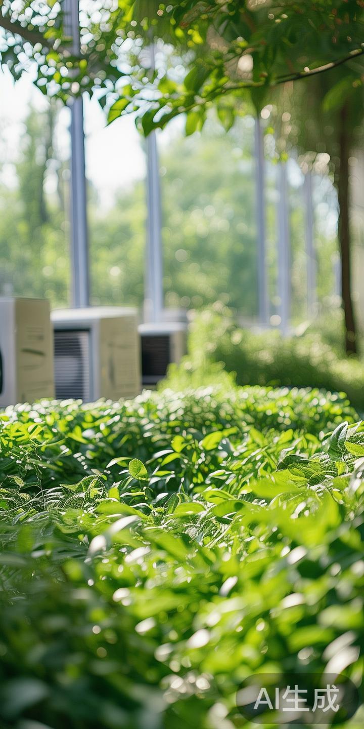 实地考察场馆时，观察场地是否有大量绿色植物覆盖，空